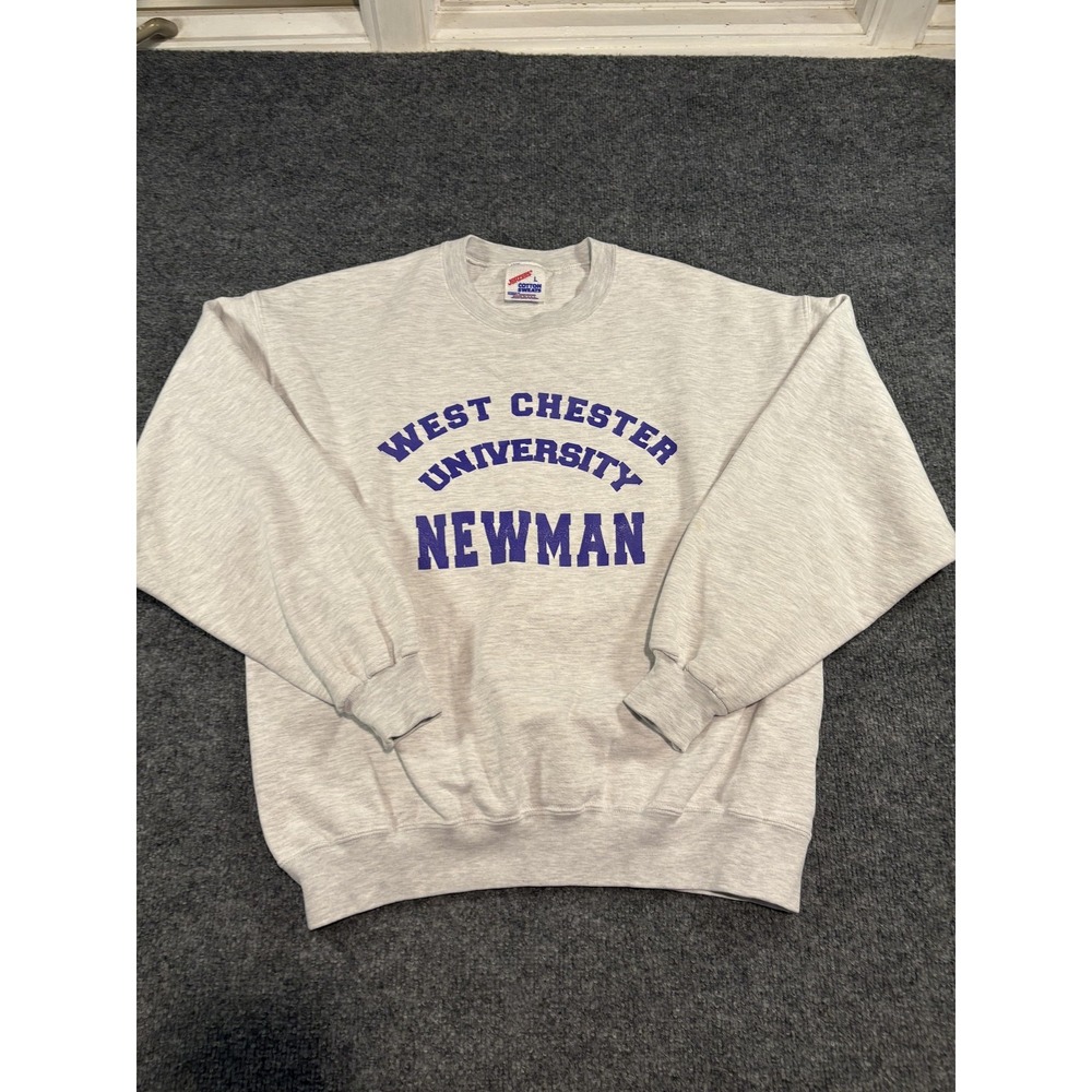 Vintage West Chester University Sweatshirt Mens Large Gray Jerzees Made USA 90s